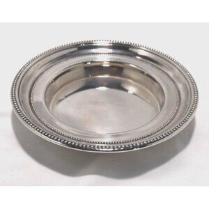 Vintage TOWLE silverplate round dish, bowl 7.25" wide